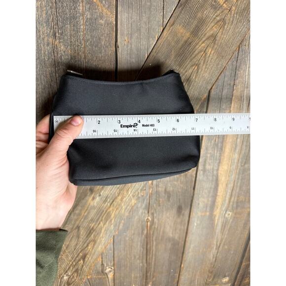 Franchi Small Black Shoulder Bag Purse with Buckle Strap 7” Vintage Classic - Picture 4 of 4